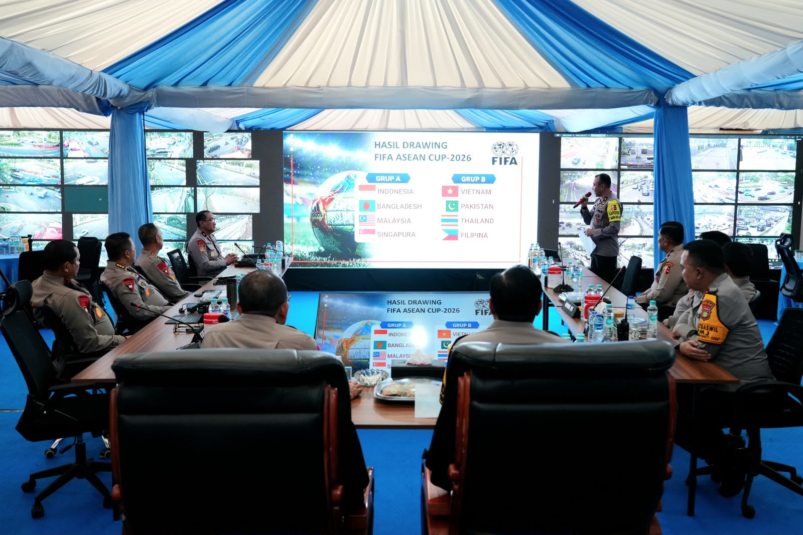 JELANG INDONESIA VS MALAYSIA DI ASEAN CUP, WAKAPOLRI CEK KESIAPAN PENGAMANAN